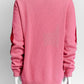 Gucci Pink Sweater with Large Red Logo S