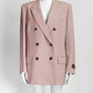 Gucci Pink Wool Double Breasted Blazer 42