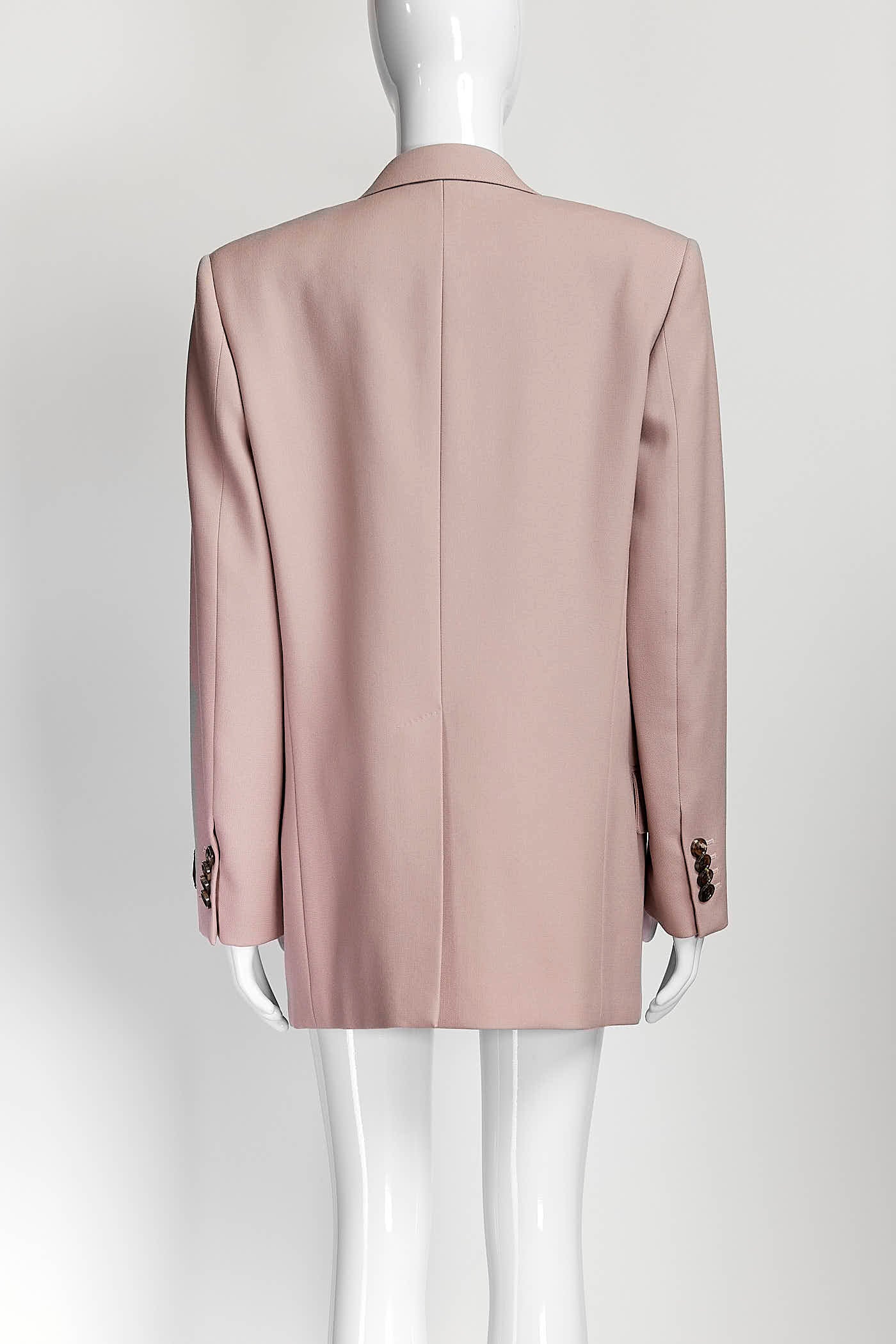 Gucci Pink Wool Double Breasted Blazer 42
