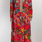 Gucci Red Floral silk 'L'aveugle par amour' dress S/M