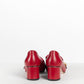 Gucci Red GG Marmont Fringe Heel 37