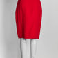 Gucci Red Skirt w/Gold GG logo Buckle 44