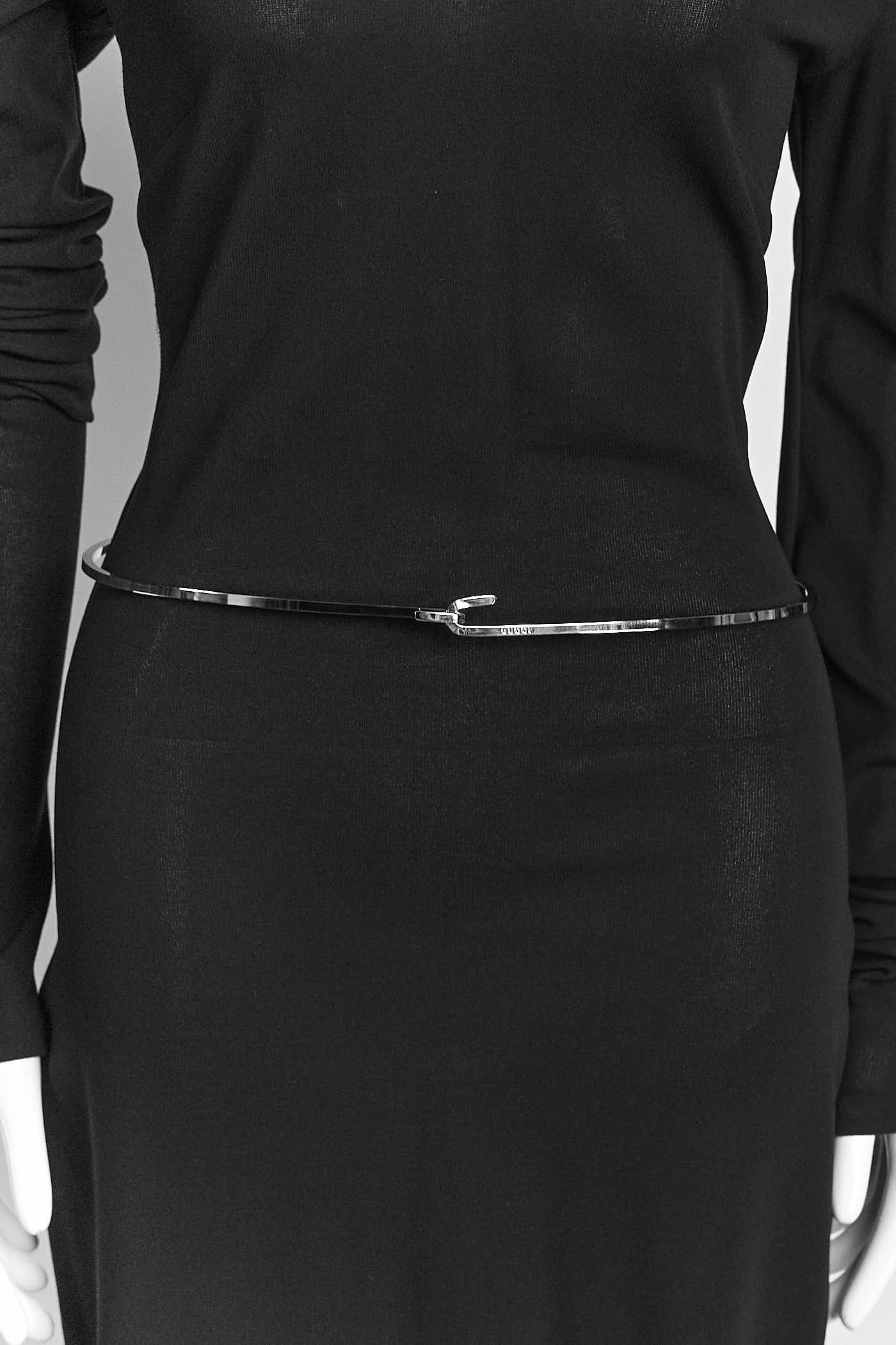 Gucci Silver Metal Ring Belt 72