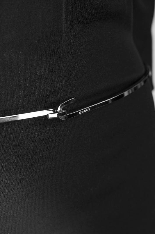 Gucci Silver Metal Ring Belt 72