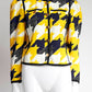 Gucci Yellow/Navy Printed Evening Jacket 38
