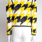 Gucci Yellow/Navy Printed Evening Jacket 38