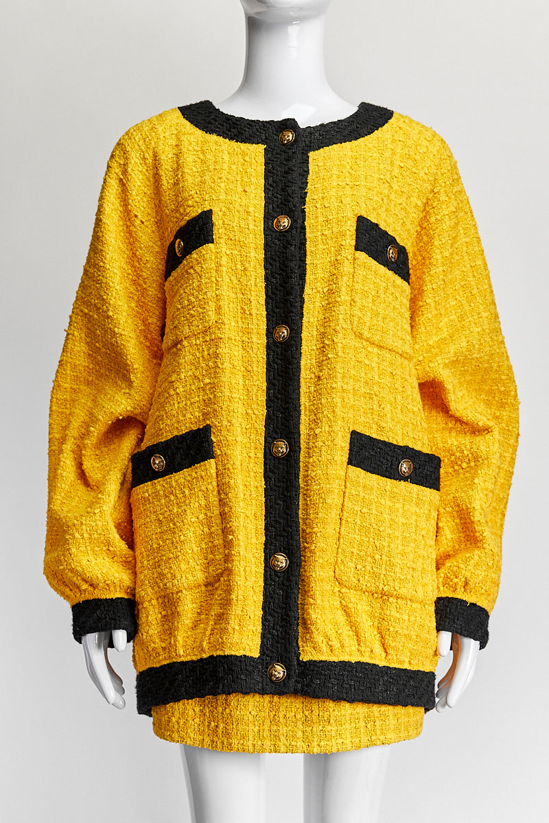 Gucci Yellow Sweater/Skirt Set IT 40