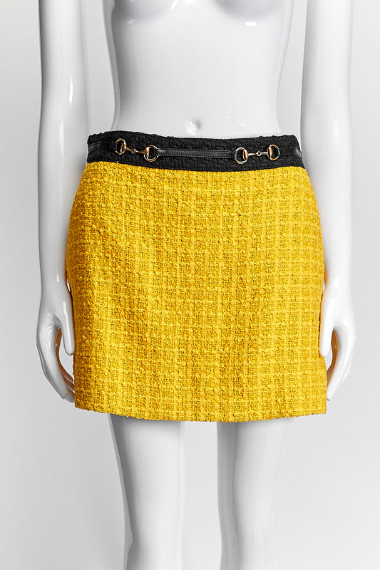 Gucci Yellow Sweater/Skirt Set IT 40