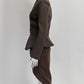 Haider Ackermann Grey Wool Blazer/Skirt 38