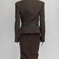 Haider Ackermann Grey Wool Blazer/Skirt 38