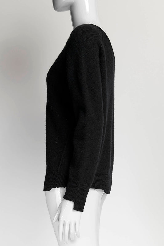 Helmut Lang Black Knit Sweater L