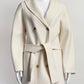 Hermes Cream Cashmere Coat 40