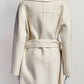 Hermes Cream Cashmere Coat 40