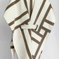 Hermes Gilet Long Inspo Poncho Cachemire Double Blanc Casse 38
