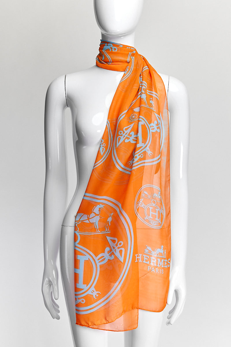 Hermès Orange Scarf