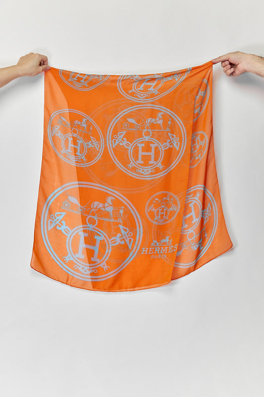 Hermès Orange Scarf