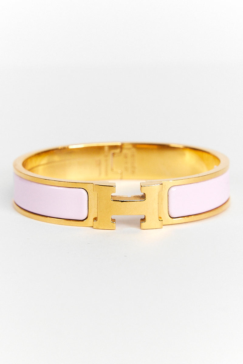 Hermès Pink Clic H Bracelet