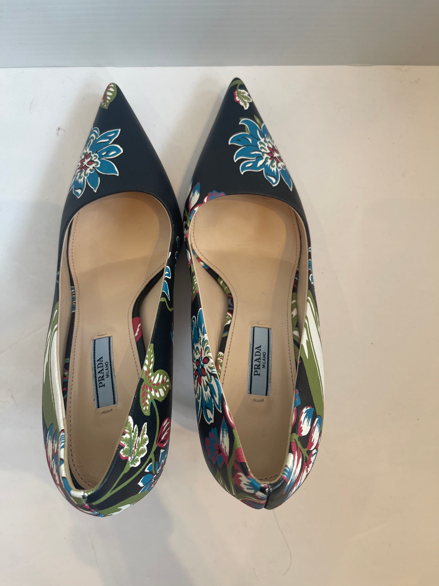 Prada Floral Print Pumps