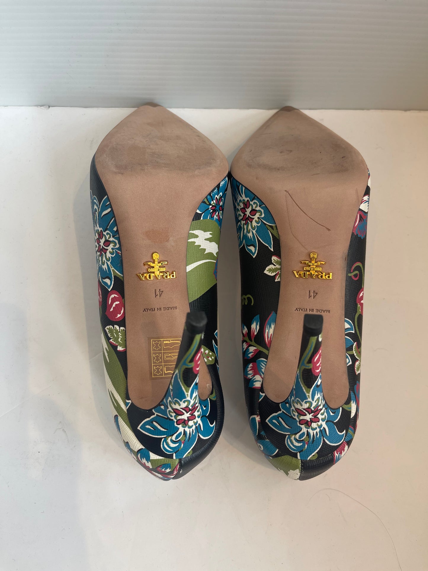 Prada Floral Print Pumps