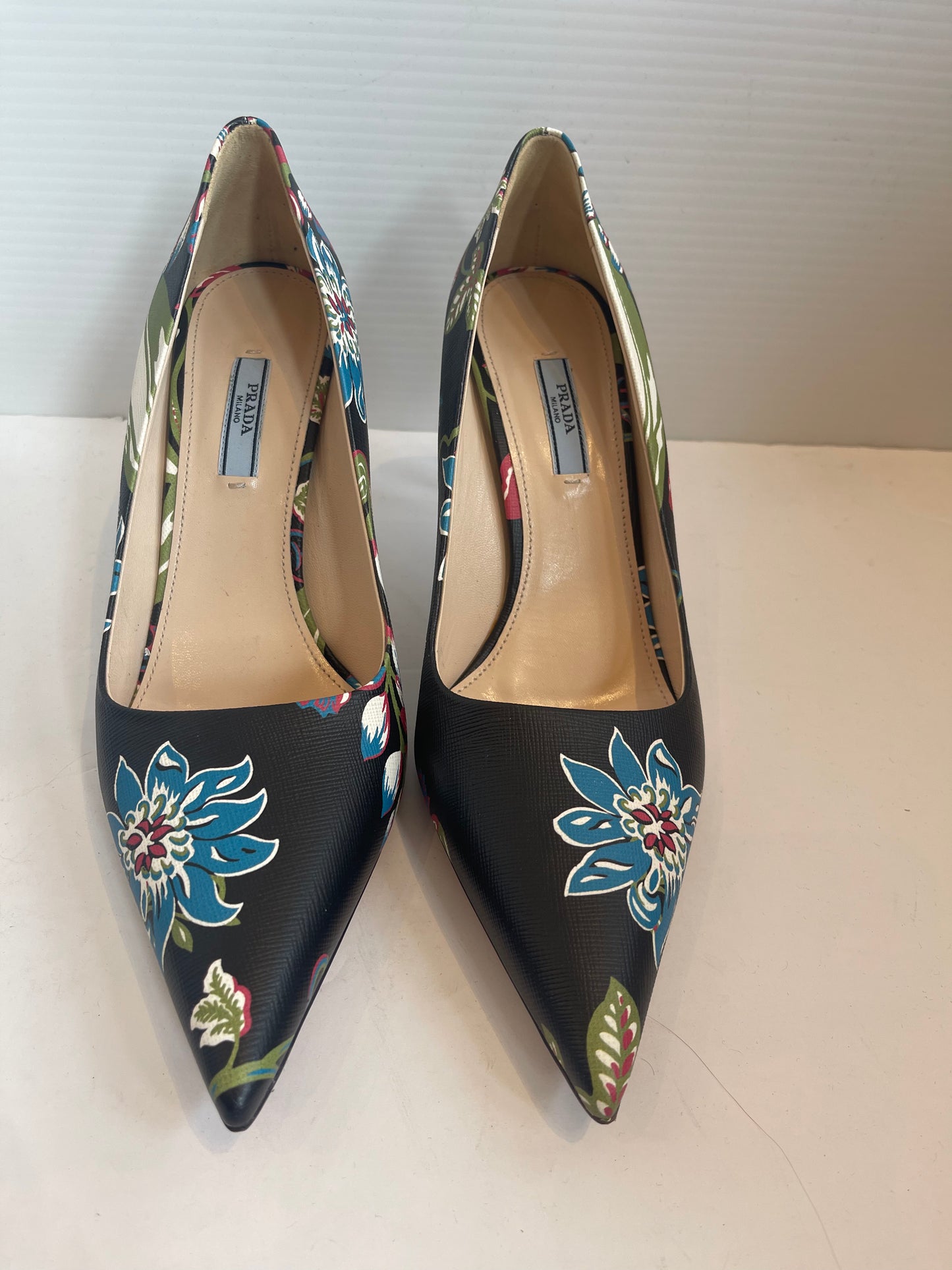 Prada Floral Print Pumps