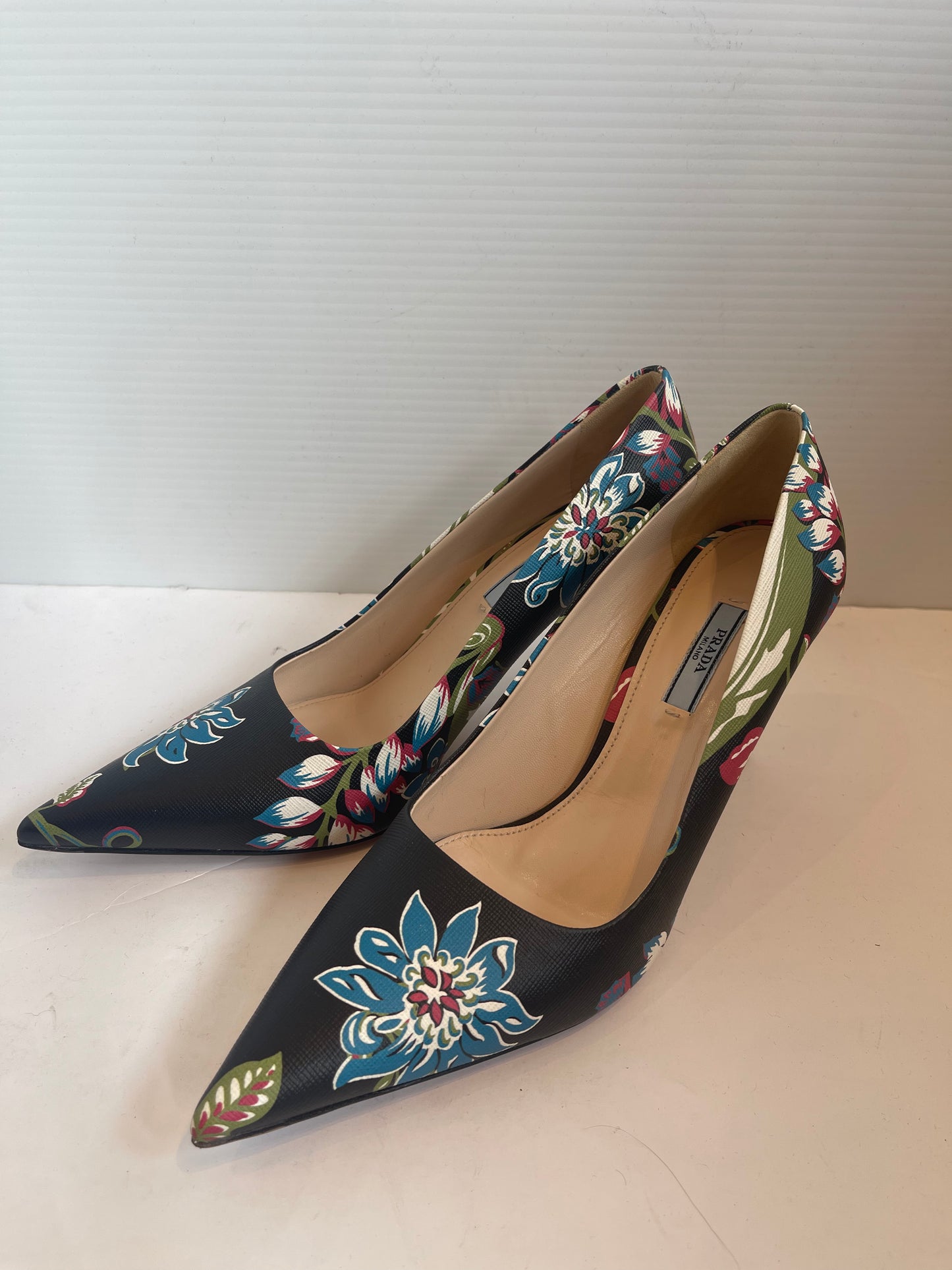 Prada Floral Print Pumps