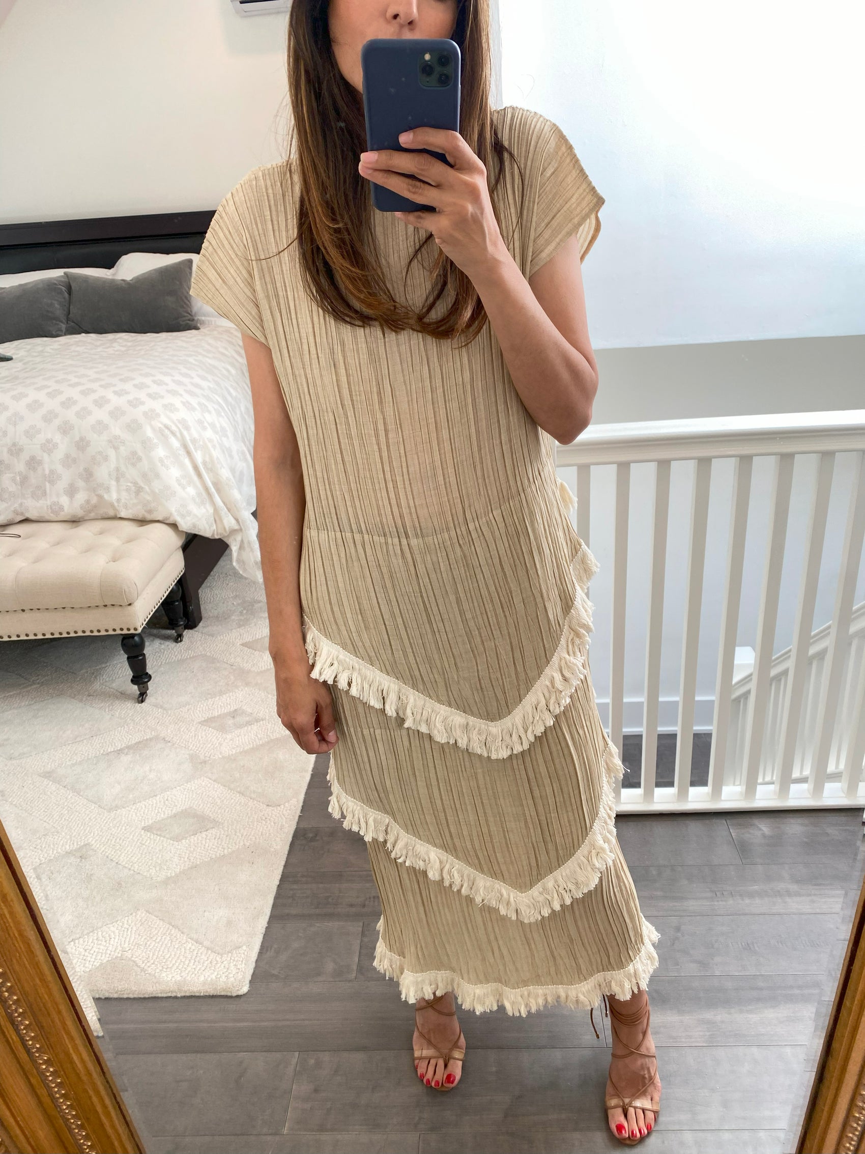 LOEWE FRINGED SHELF DRESS 2017 Collection L