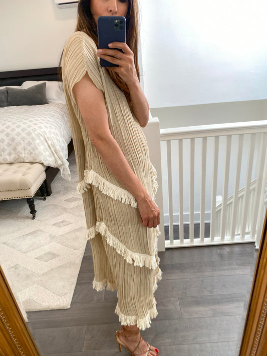 LOEWE FRINGED SHELF DRESS 2017 Collection L