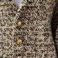 CELINE BROWN TWEED JACKET