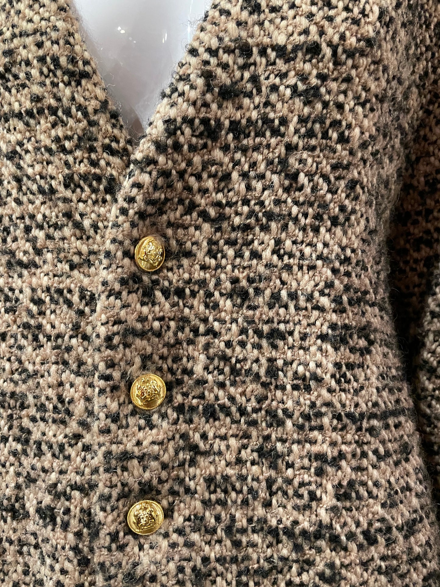 CELINE BROWN TWEED JACKET