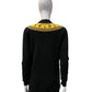 MOSCHINO BLACK MEASURING TAPE CARDIGAN