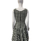 DOLCE AND GABBANA BLACK AND WHITE GINGHAM DRESS