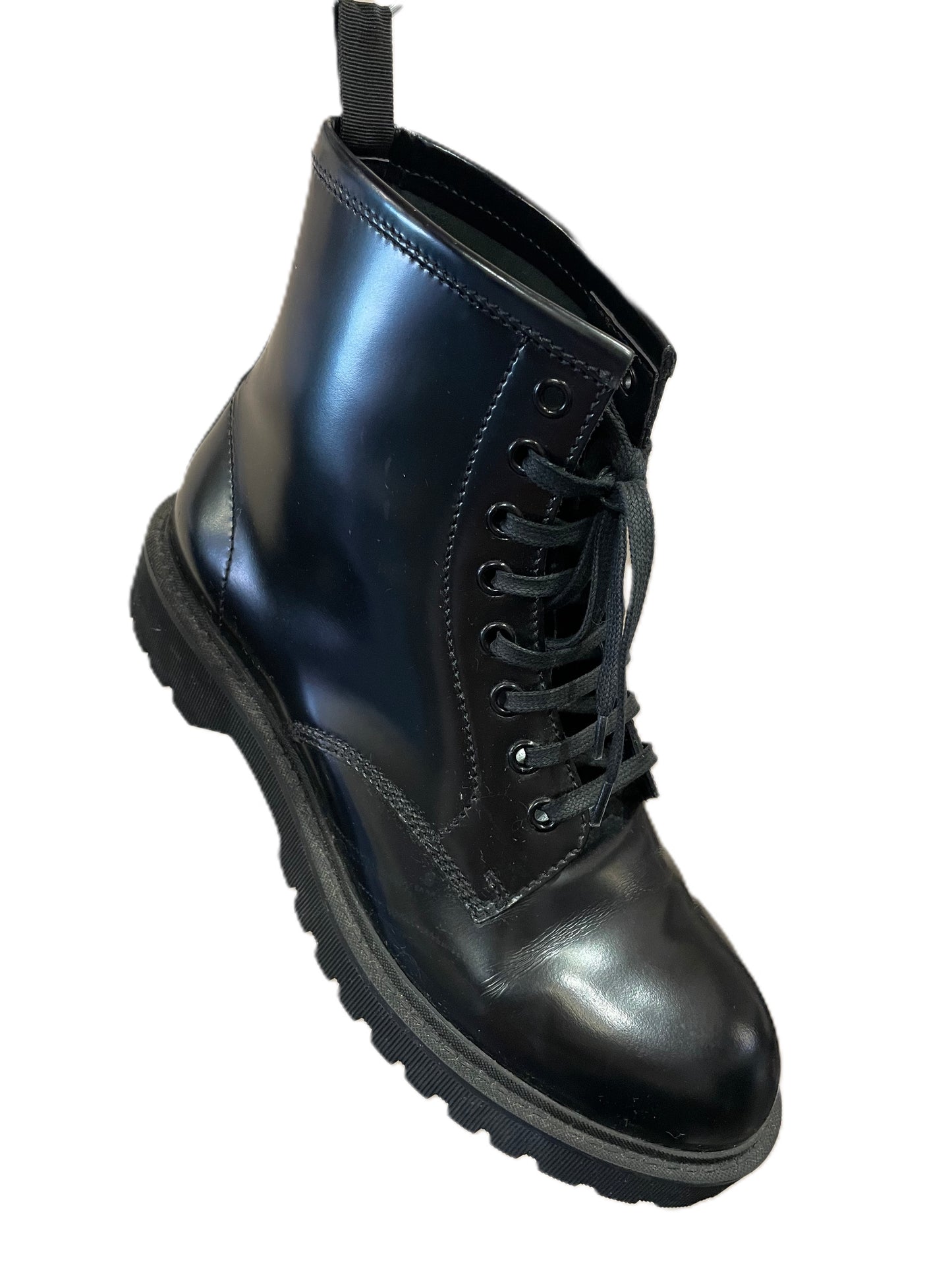 SAINT LAURENT LEATHER COMBAT BOOTS