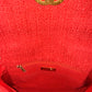 CHANEL RED QUILTED TWEED MEDIUM 19 FLAP BAG
