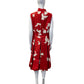 OSCAR DE LA RENTA RED KNEE LENGTH DRESS