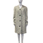 BALENCIAGA WHITE/BLACK TWEED COAT