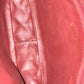 CHANEL RED QUILTED LEATHER VINTAGE CAMERA BAG