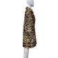 YVES SAINT LAURENT TIGER PRINT GOAT HAIR COAT