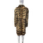 YVES SAINT LAURENT TIGER PRINT GOAT HAIR COAT