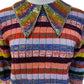 GUCCI MULTICOLOUR STRIPED SWEATER  WITH RAINBOW SEQUINS