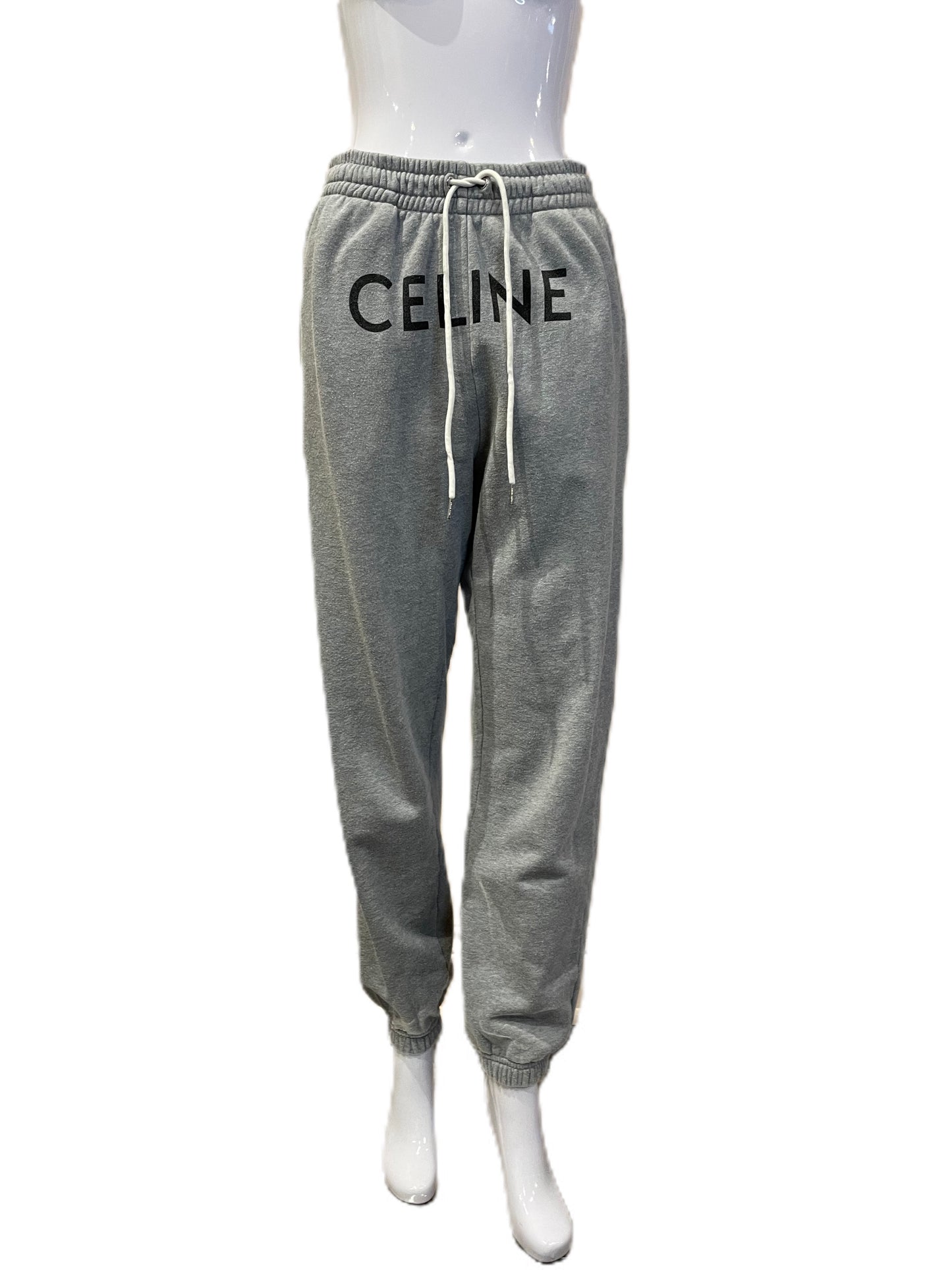 CELINE GREY LOGO SWEATPANTS