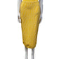 FENDI YELLOW MID LENGTH LOGO SKIRT