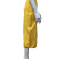 FENDI YELLOW MID LENGTH LOGO SKIRT