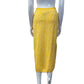 FENDI YELLOW MID LENGTH LOGO SKIRT