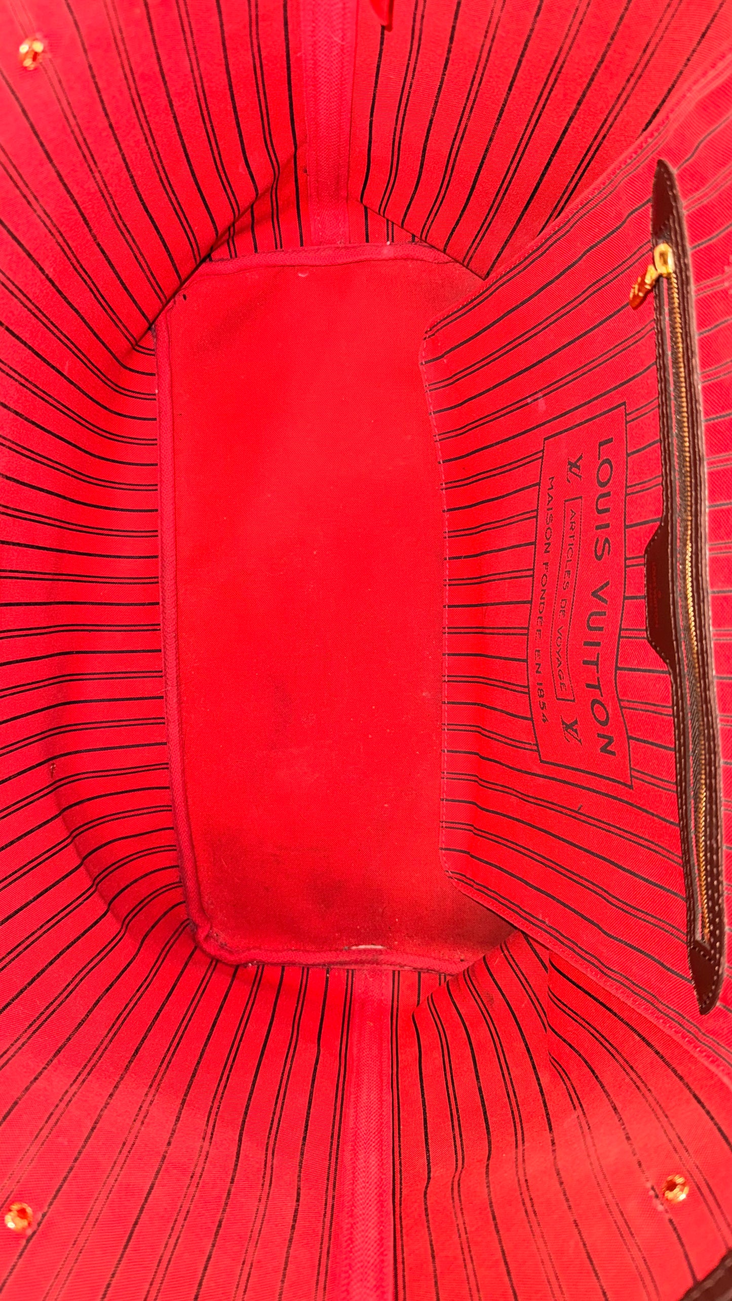 Louis Vuitton Neverfull MM in Damier Ebene Canvas