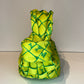 BOTTEGA VENETA GREEN WOVEN EMBROIDERED JODIE BAG