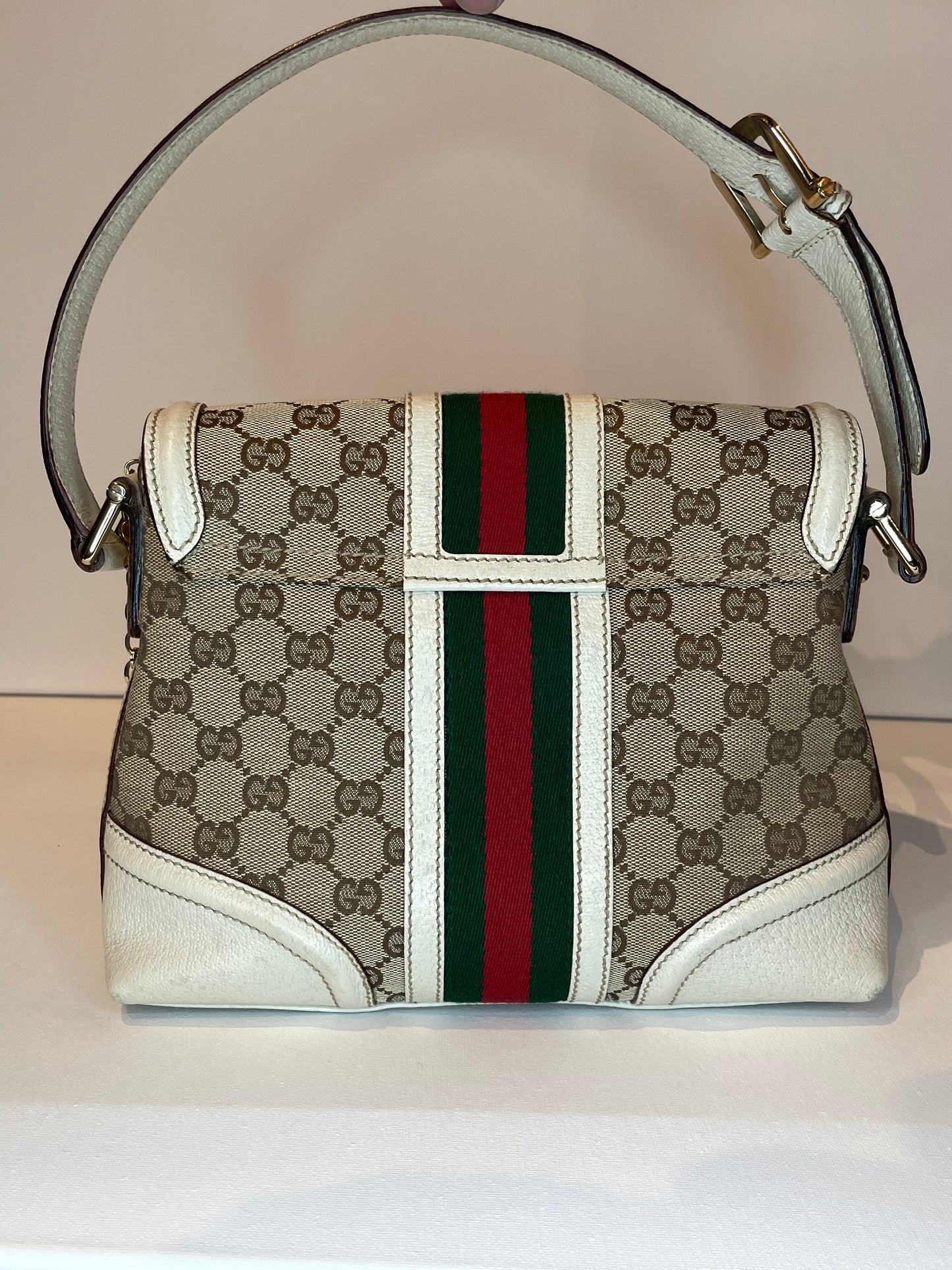 GUCCI GG TREASURE FLAP SHERRY LINE BAG