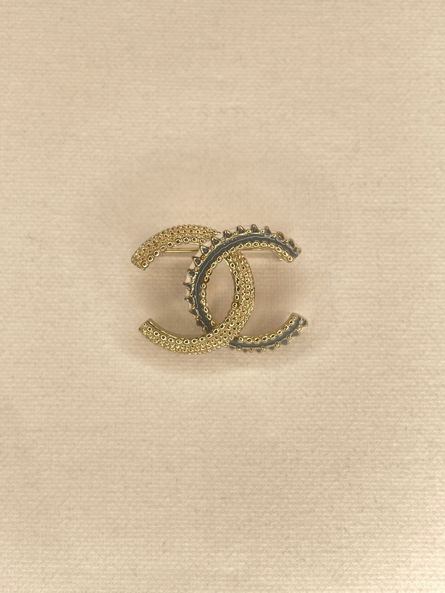 CHANEL TWO TONE BROOCH