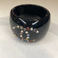 CHANEL MULTICOLOUR BLACK ENAMEL CUFF