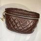 CHANEL 1991 DIAMOND QUILTED LEATHER BELT BAG