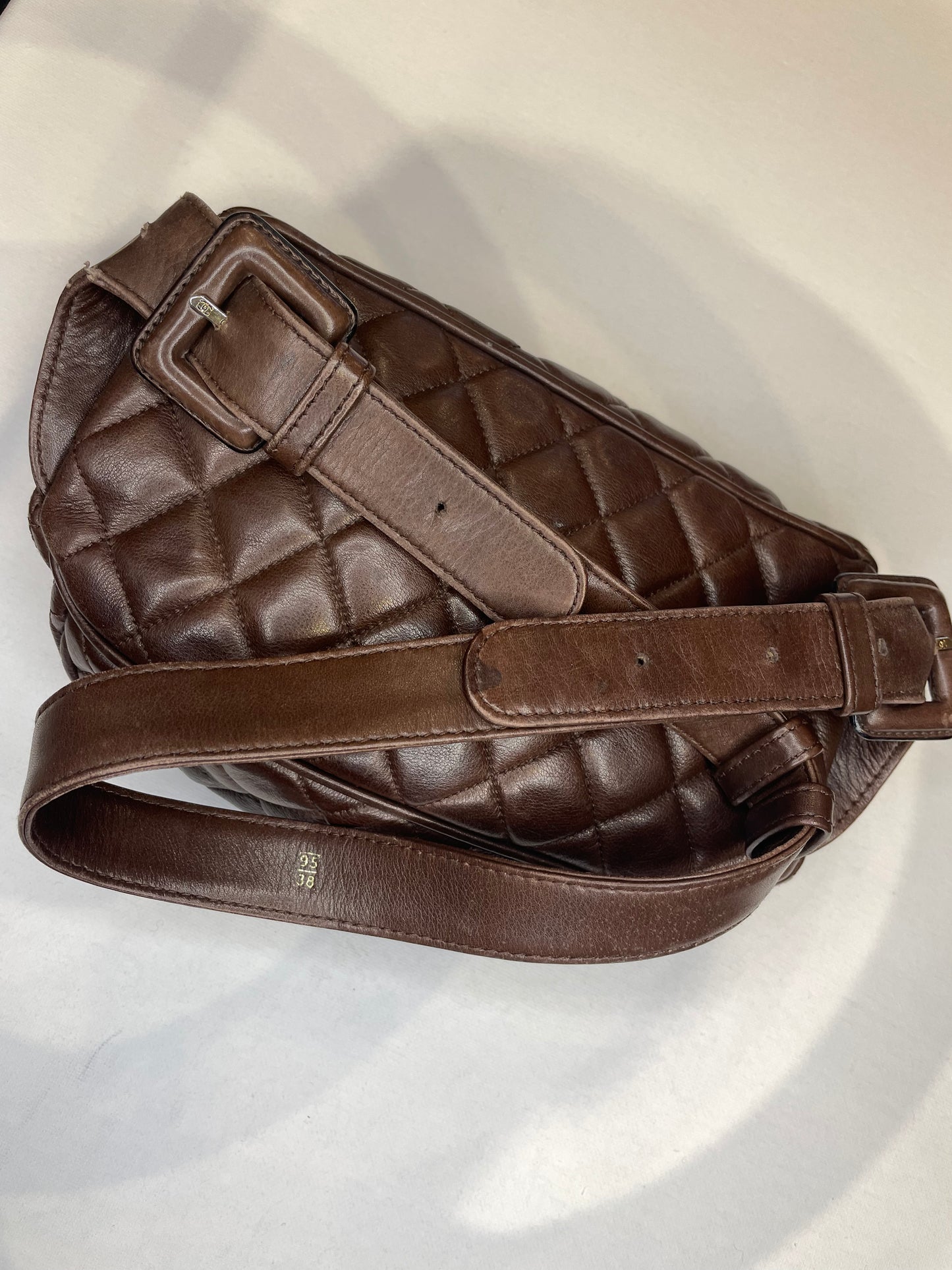 CHANEL 1991 DIAMOND QUILTED LEATHER BELT BAG